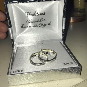 2 sterling silver rings. Brand new.
